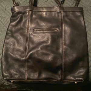 B. Makowsky leather tote bag
